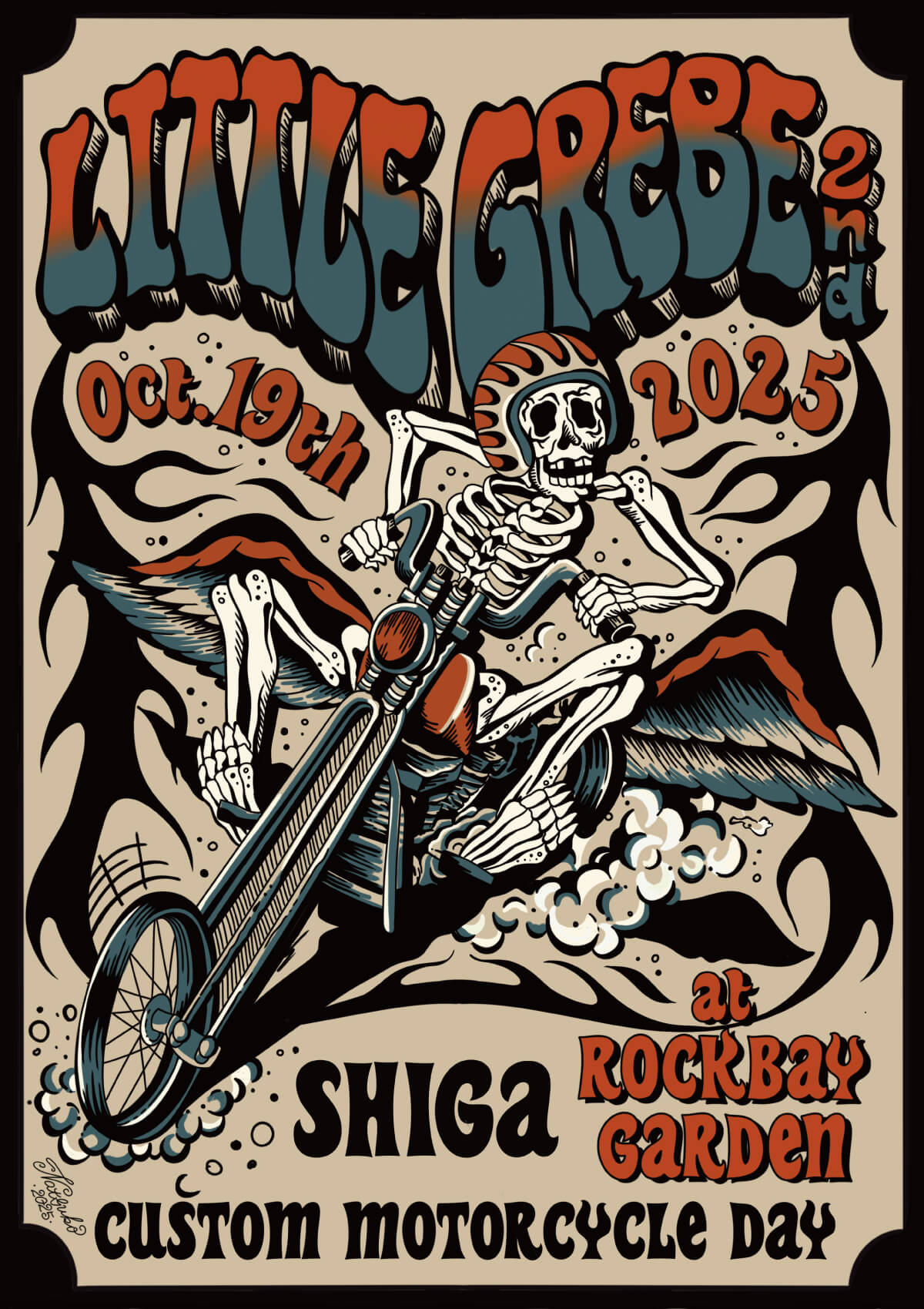 7th9LODGE PRESENTS LITTLE GREBE CUSTOM 819Days 2025 October 19 ROCK BAY GARDEN